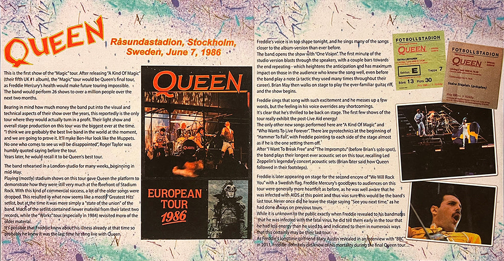 QUEEN 2xLP Magic Night In Stockholm (Yellow & Pink Crystal Colour) 320 Numbered