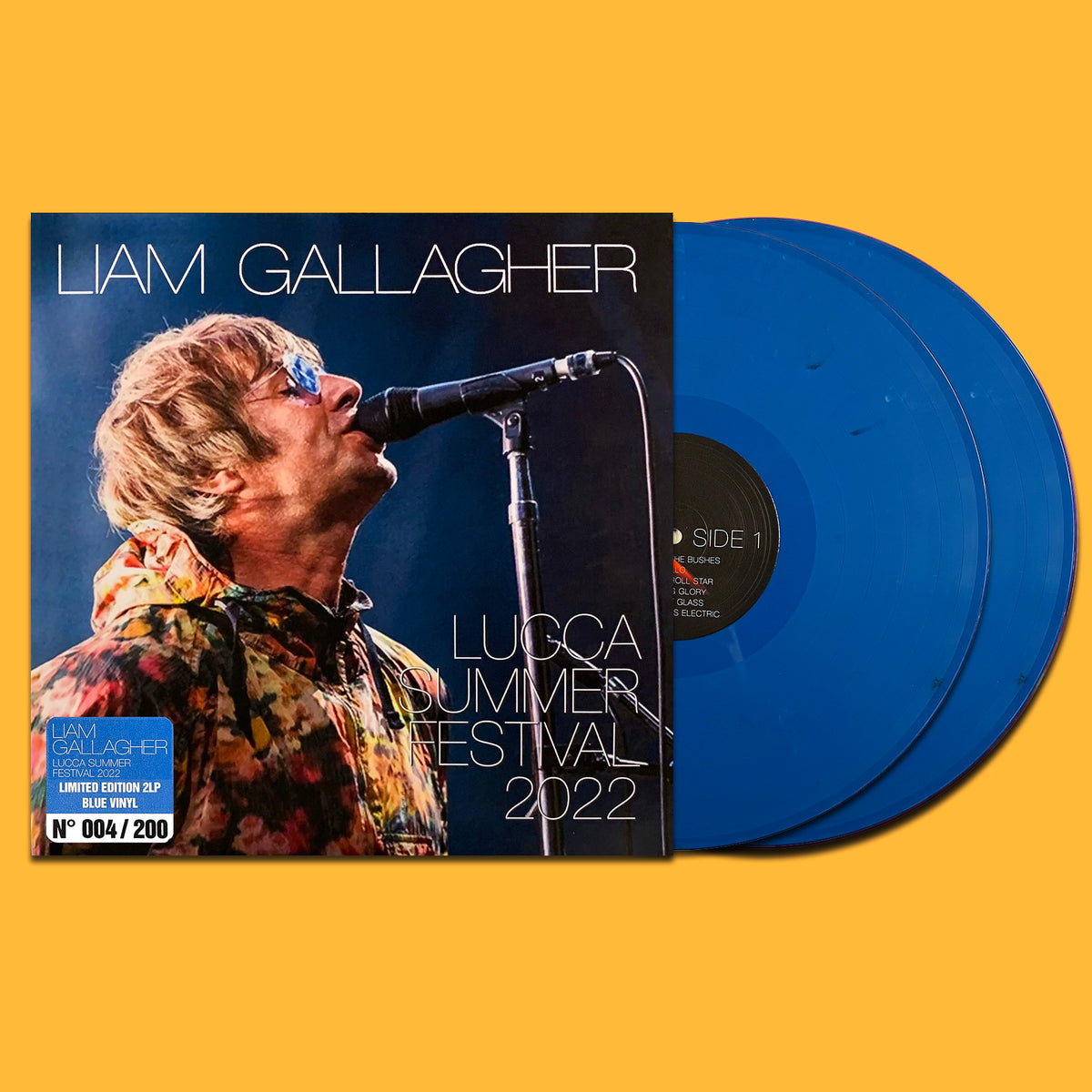 LIAM GALLAGHER 2xLP Lucca Summer Festival 2022 (Blue Coloured Numbered)
