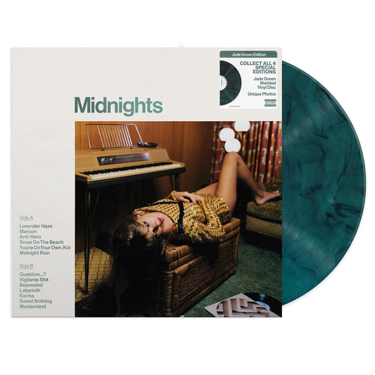 TAYLOR SWIFT LP Midnights (Jade Green Marbled Coloured Edition)