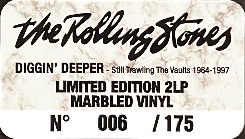 ROLLING STONES 2xLP Diggin’ Deeper - Still Trawling The Vaults 1964/1997 Marbled