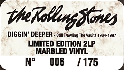 ROLLING STONES 2xLP Diggin’ Deeper - Still Trawling The Vaults 1964/1997 Marbled