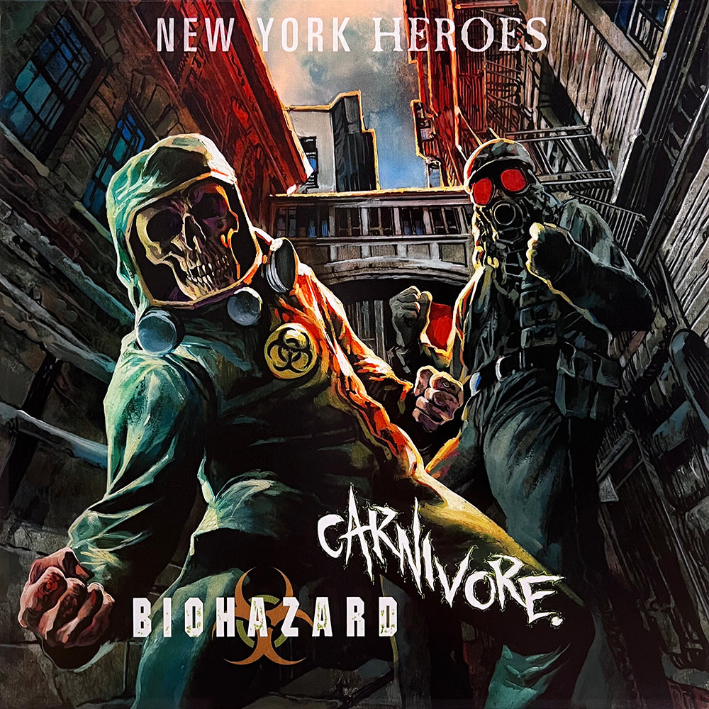CARNIVORE / BIOHAZARD LP New York Heroes (Red And Smoke With White Splatter)