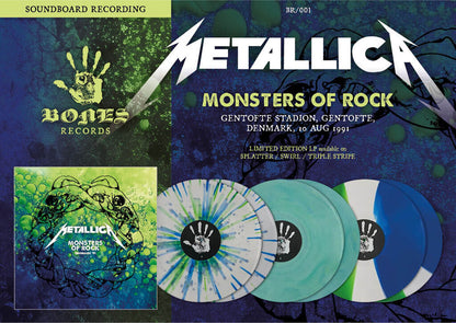 METALLICA 2xLP Monsters Of Rock Denmark '91 (Blue Swirls Coloured Vinyls)