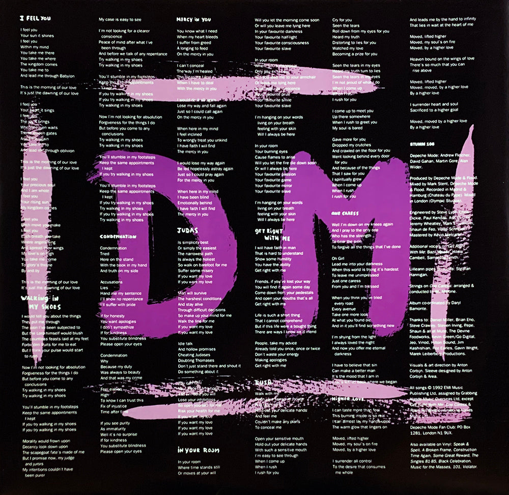 DEPECHE MODE LP Songs Of Faith And Devotion (180 Gram Heavyweight Vinyl)