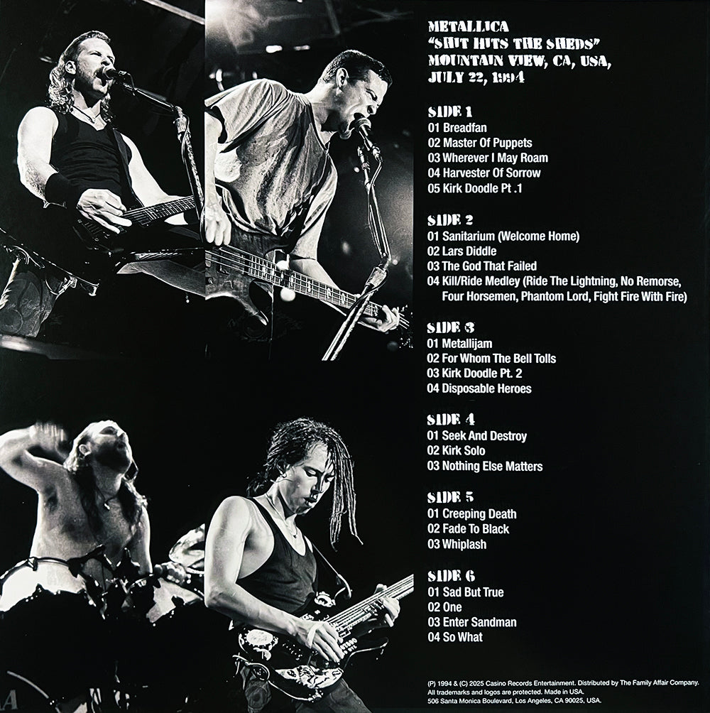 METALLICA 3xLP Shit Hits The Sheds (Orange Coloured Vinyls) PROMO Edition