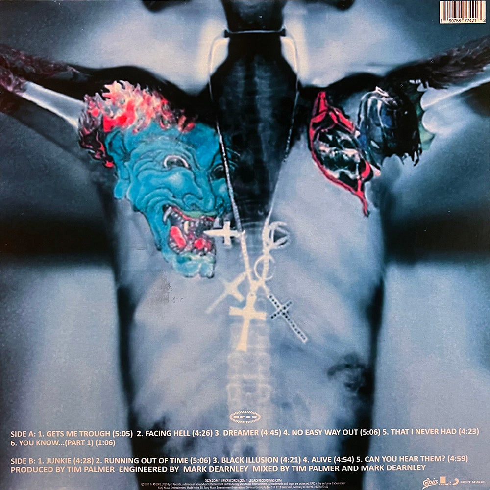 OZZY OSBOURNE LP Down To Earth (Blue Translucent Coloured Vinyl)