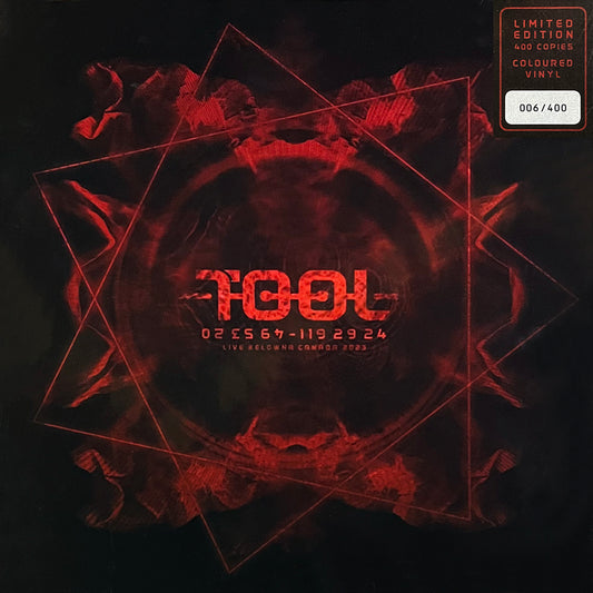 TOOL 3xLP BOX SET 119 29 24 Live Kelowna 2023 (Red Coloured Vinyls 400 Numbered)