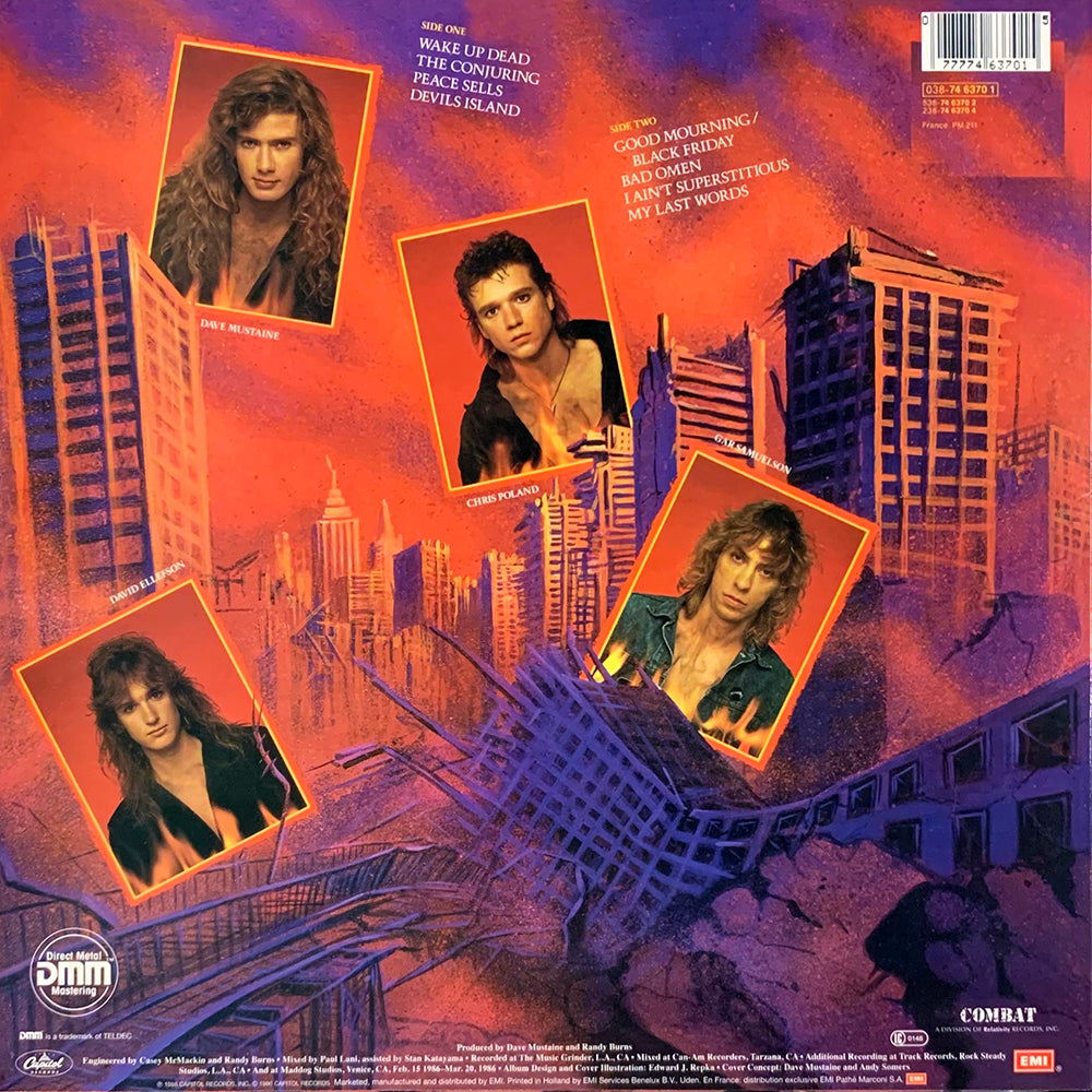 MEGADETH LP Peace Sells... But Who's Buying?