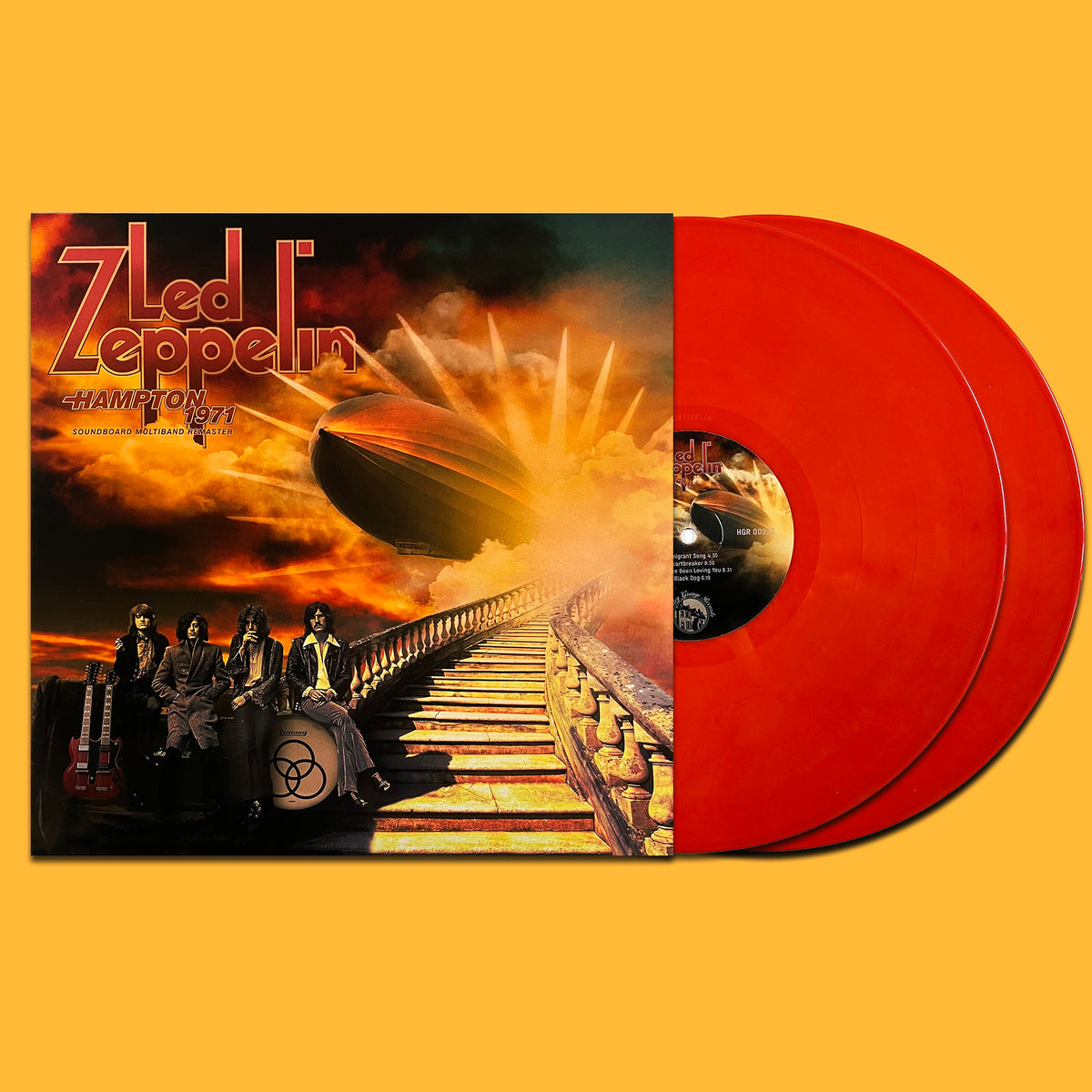 LED ZEPPELIN 2xLP Hampton 1971 (Orange Red Coloured Vinyl)