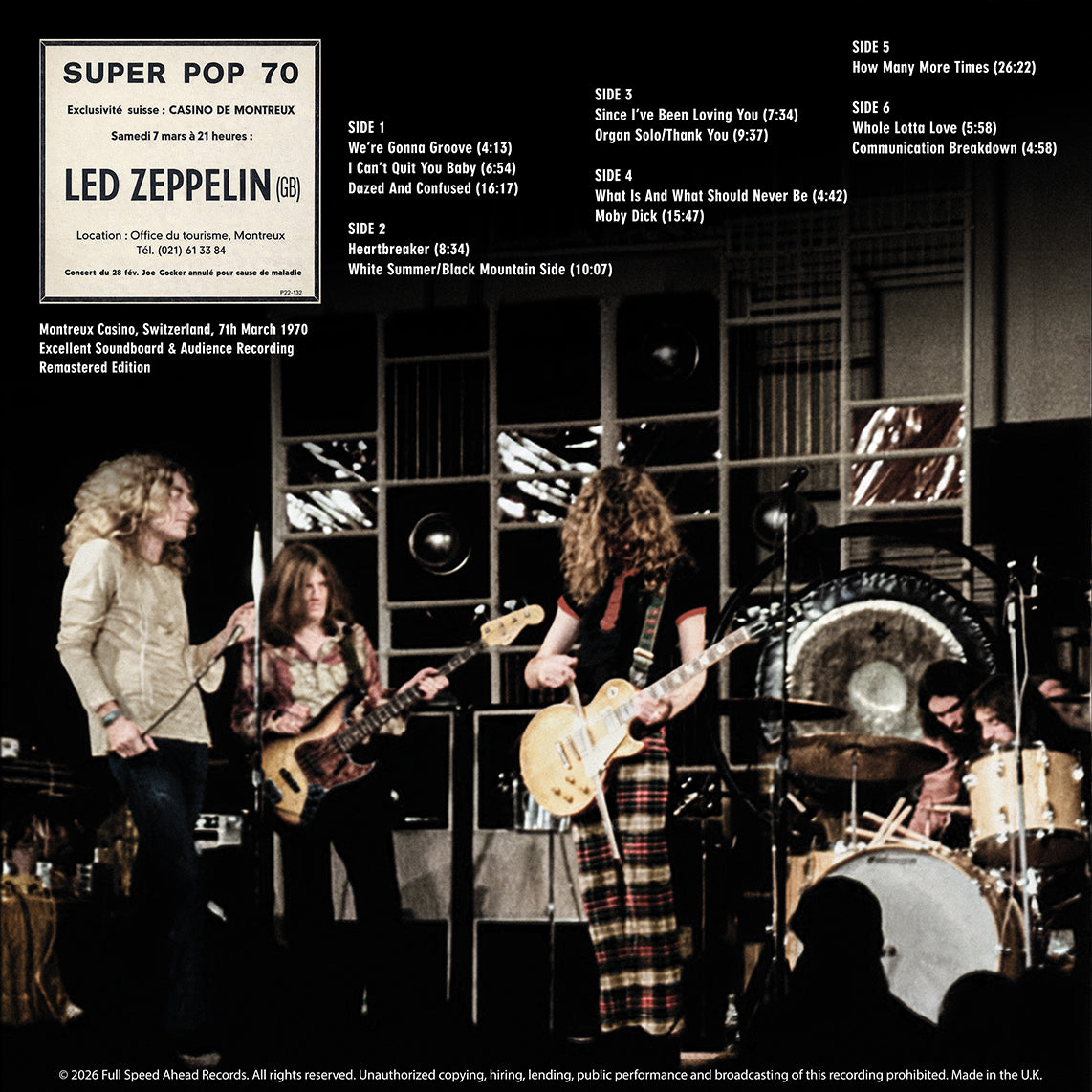 LED ZEPPELIN 3xLP BOX SET Super Pop 70 (Coloured Vinyls) 200 Numbered Copies