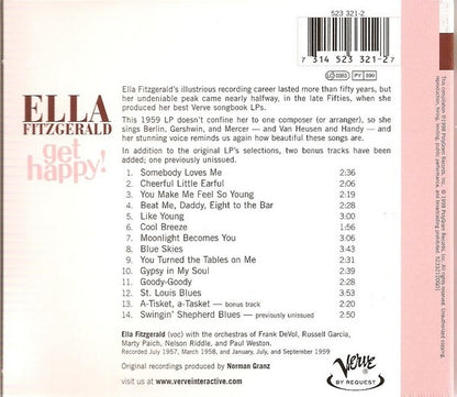 ELLA FITZGERALD CD Get Happy!