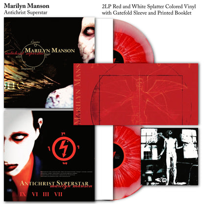 MARILYN MANSON 2xLP Antichrist Superstar (Red & White Splatter Coloured Vinyls)