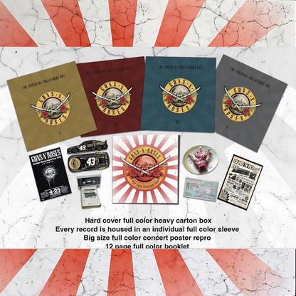 GUNS AND ROSES 4xLP BOX SET The Legendary Tokyo Night 1992 (Grey Marbled Colour)