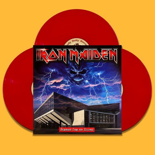 IRON MAIDEN 3xLP Scream for me Essen (Red Coloured 320 Numbered Copies)