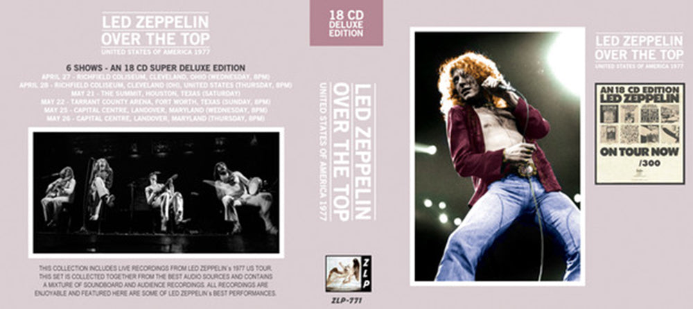 LED ZEPPELIN BOX SET 18xCD Over The Top - United States Of America 1977