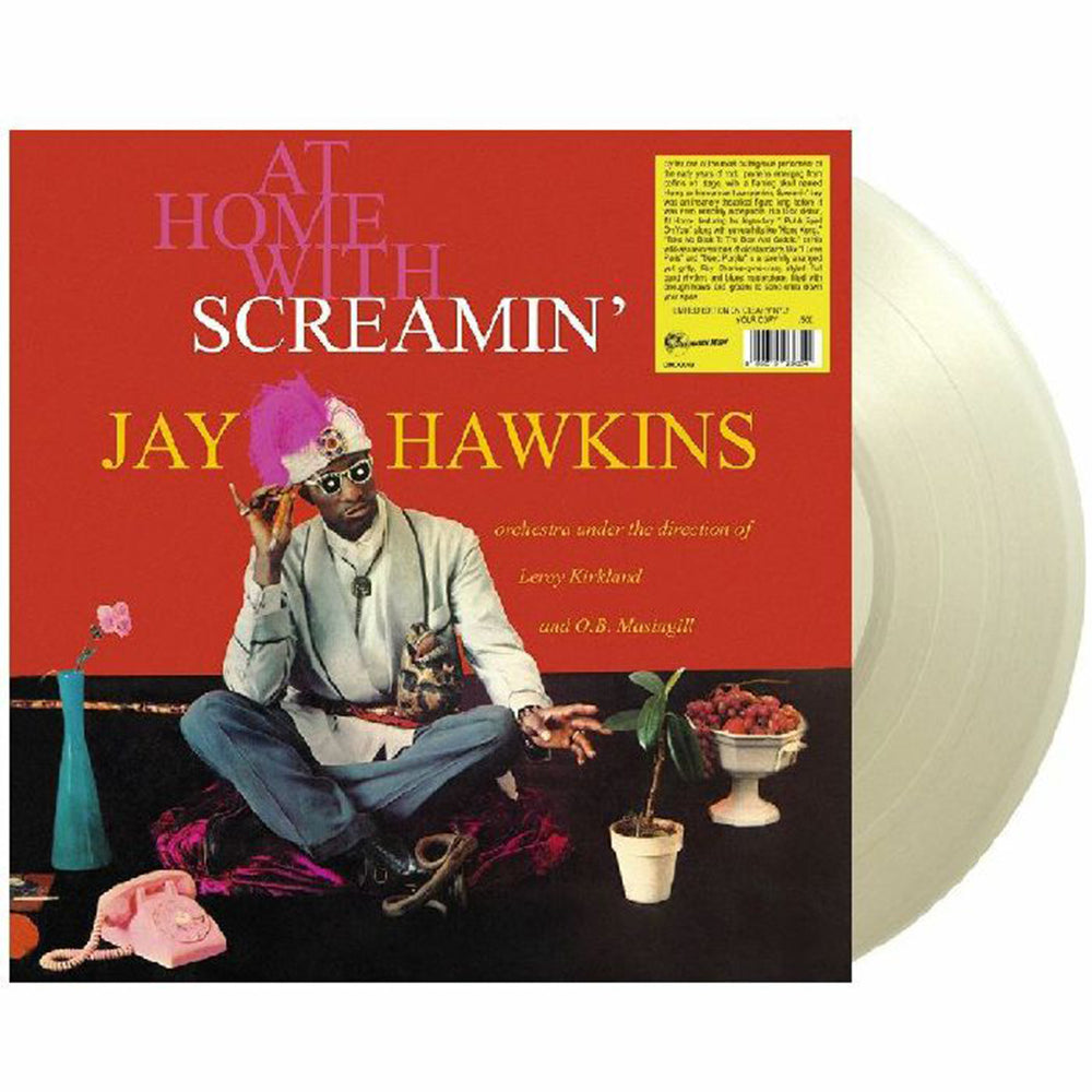 SCREAMIN' JAY HAWKINS LP At Home with (Clear Coloured Vinyl) 500 Numbered Copies