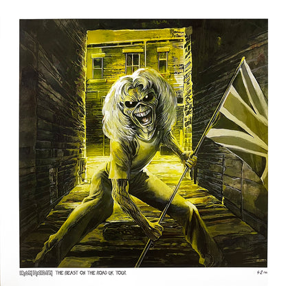 IRON MAIDEN 2xLP The Beast On The Road UK Tour (66 Numbered Copies Lithography)