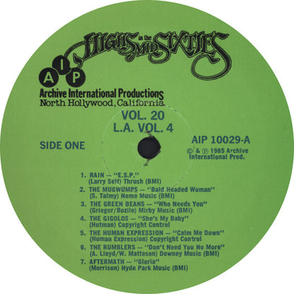 VARIOS LP Highs In The Mid Sixties Volume 20: L.A. Part 4