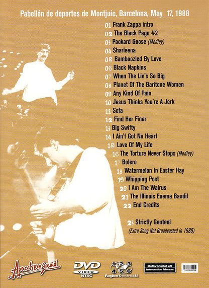 FRANK ZAPPA DVD I Am The Warlus (Digipack)