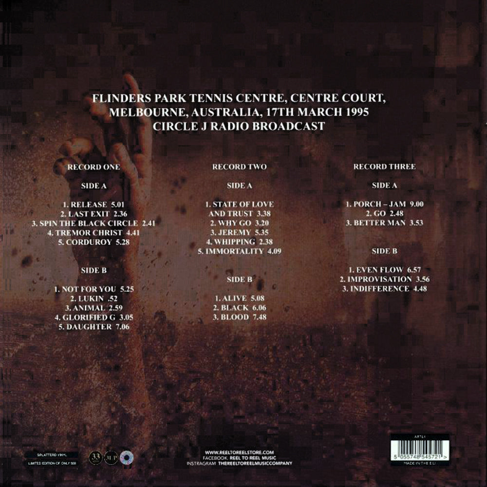 PEARL JAM 3xLP I'm Still Alive (Splattered Coloured Vinyls) 500 Copies