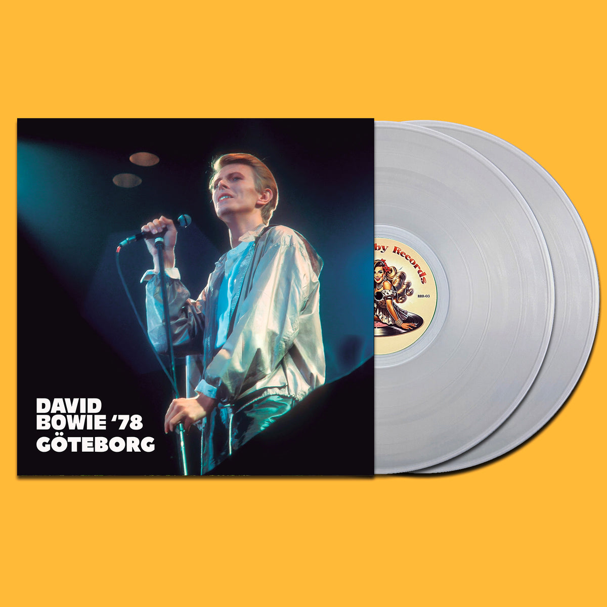 DAVID BOWIE 2xLP Göteborg ‘78 (Crystal Clear Coloured Vinyl) 120 Numbered Copies
