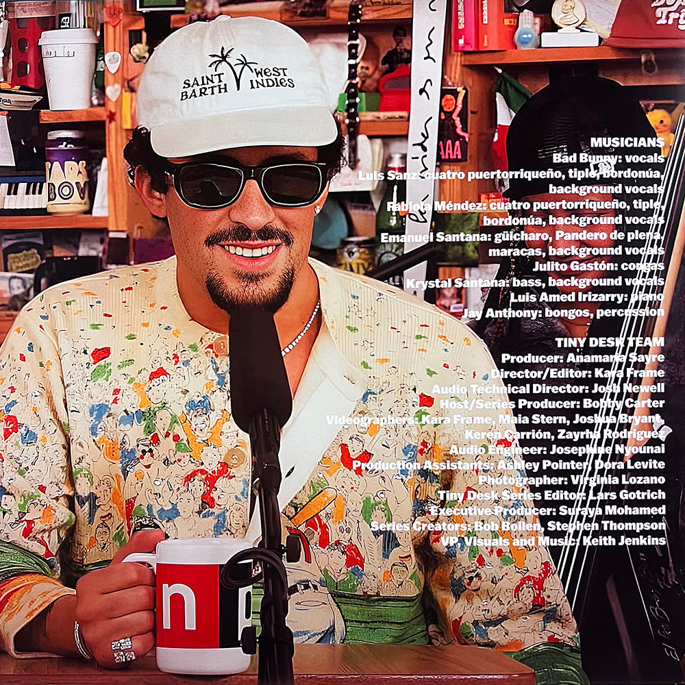 BAD BUNNY LP NPR Music Tiny Desk Live (Orange Translucid Colour Vinyl) + Poster