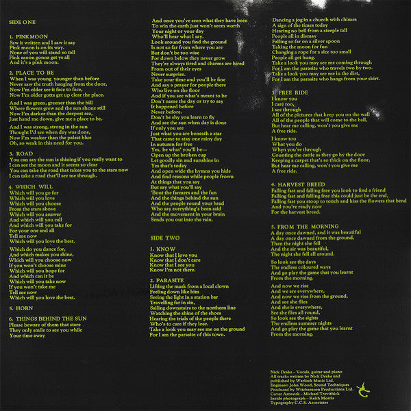 NICK DRAKE LP Pink Moon (Gatefold Cover)