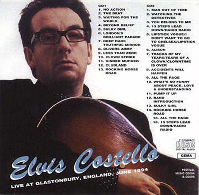 ELVIS COSTELLO 2xCD Live At Glastonbury, England, June 1994