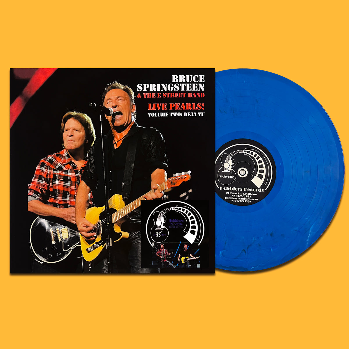 BRUCE SPRINGSTEEN LP Live Pearls! Volume Two: Deja Vu (Blue Marbled) 100 Copies