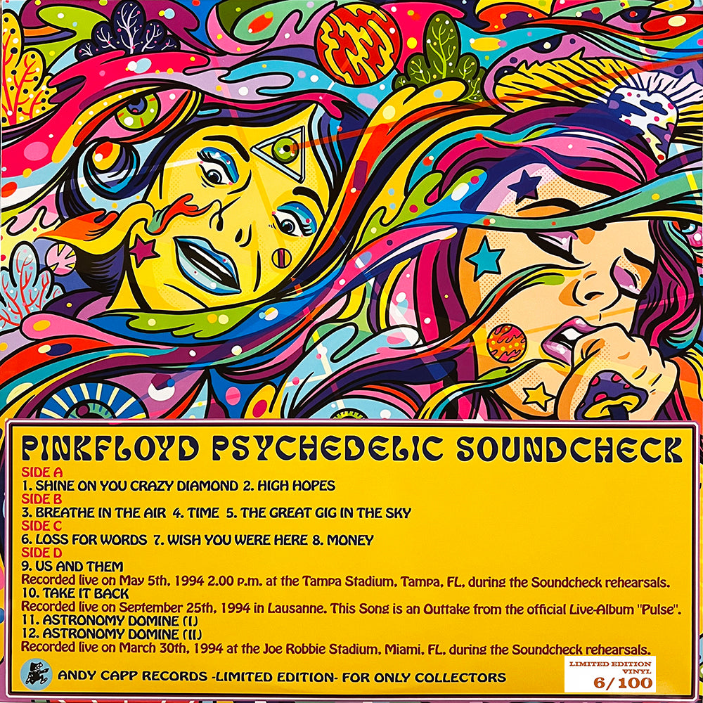 PINK FLOYD 2xLP Psychedelic Soundcheck (Orange Colour) 100 Numbered Copies