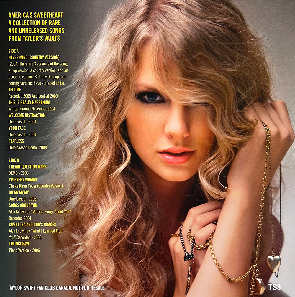 TAYLOR SWIFT LP America's Sweetheart - Rare and Unreleased Tracks (Red Marbled)