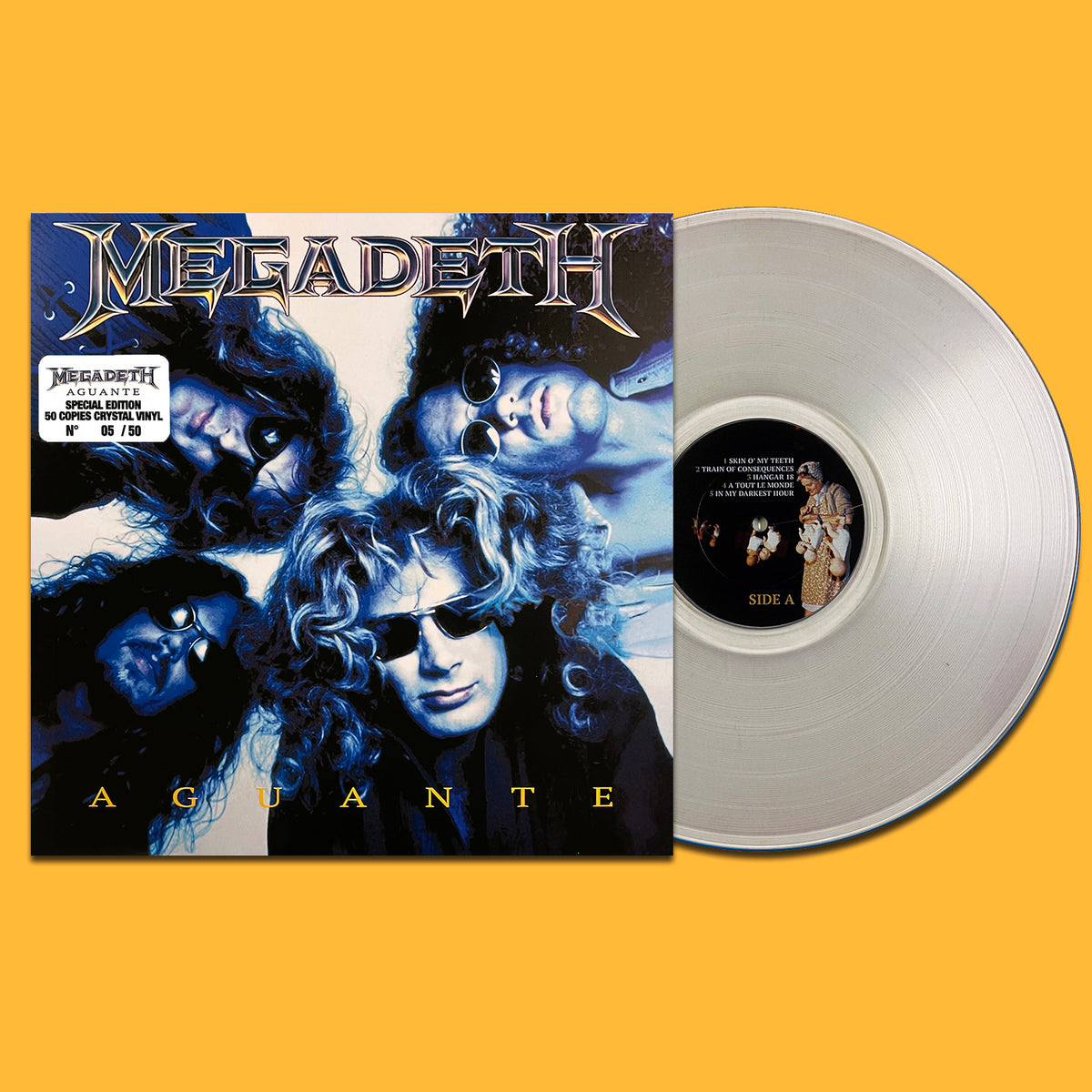 MEGADETH LP Aguante (Crystal Colour Vinyl 50 Numbered Copies) SPECIAL EDITION