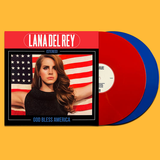 LANA DEL REY 2xLP God Bless America (Red & Blue Coloured Vinyls) with Poster