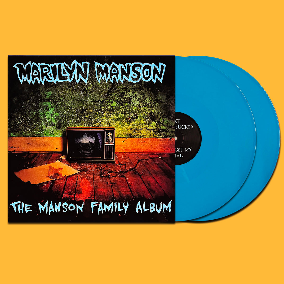 MARILYN MANSON 2xLP The Manson Family Album (Blue Baby Coloured Vinyls)