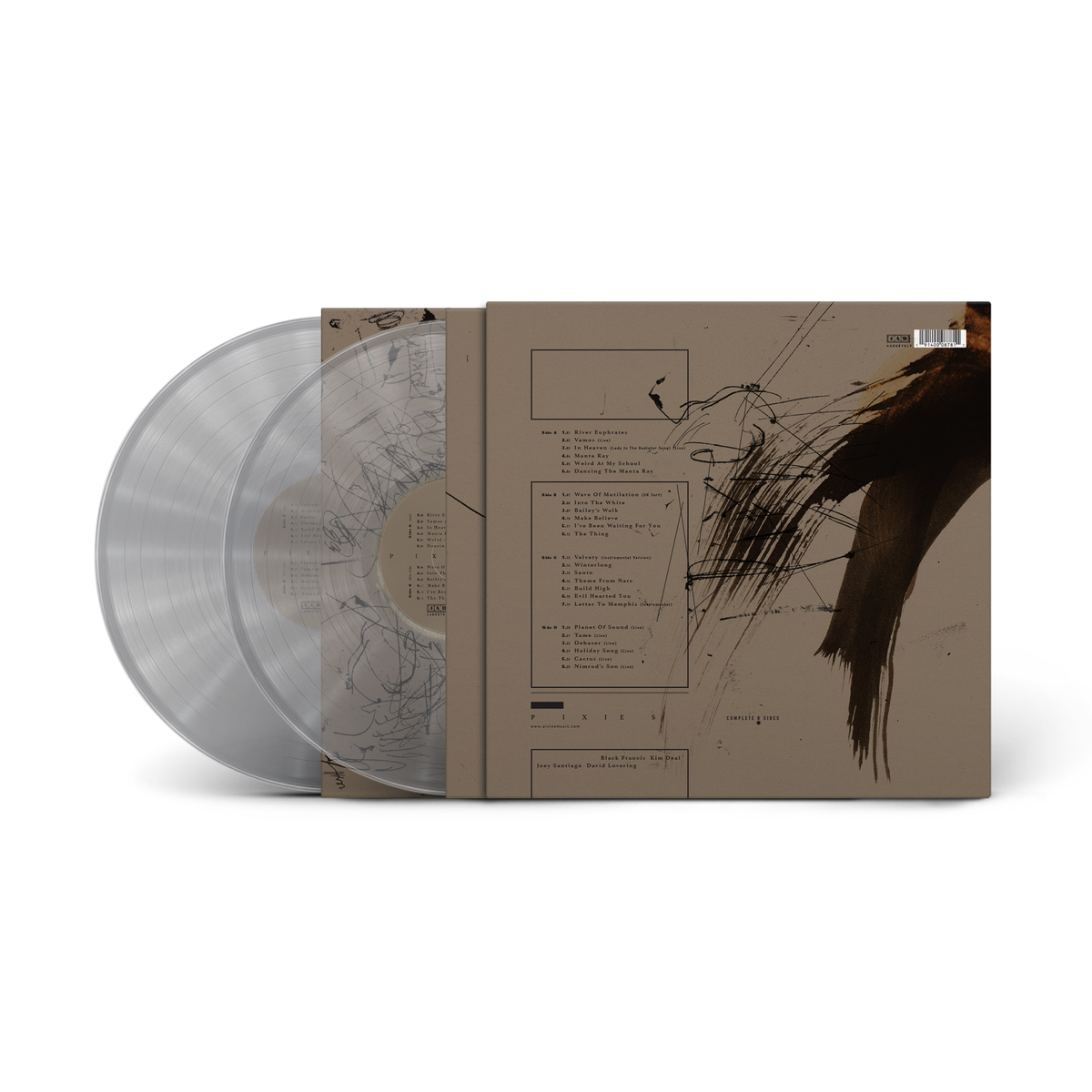 PIXIES 2xLP Complete B Sides: 1988-97 (Transparent Vinyl plus Bonus Live Tracks)