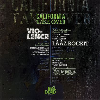 LAAZ ROCKIT / SCEPTRE / VIO-LENCE LP California Take Over (Space Blue Splatter)