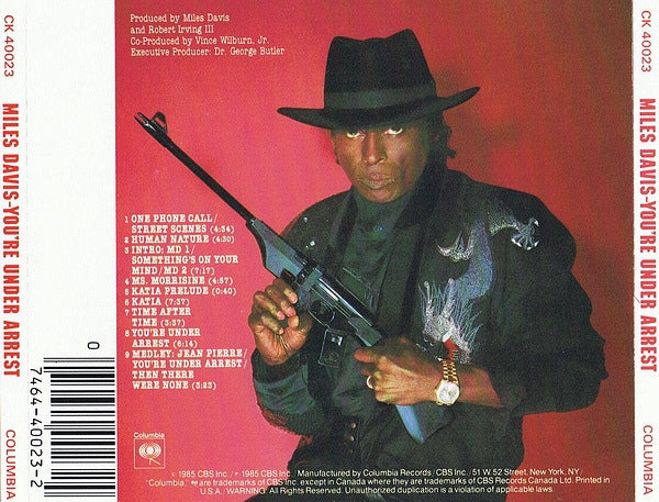 MILES DAVIS CD You're Under Arrrest