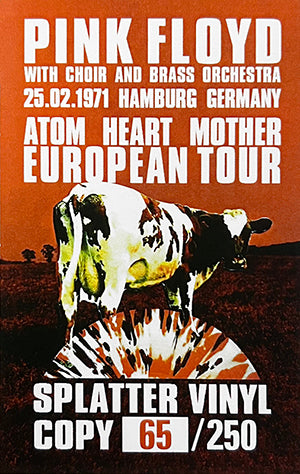 PINK FLOYD 2xLP Hamburg Germany 25.02.1971 (Splatter Multicoloured Numbered)