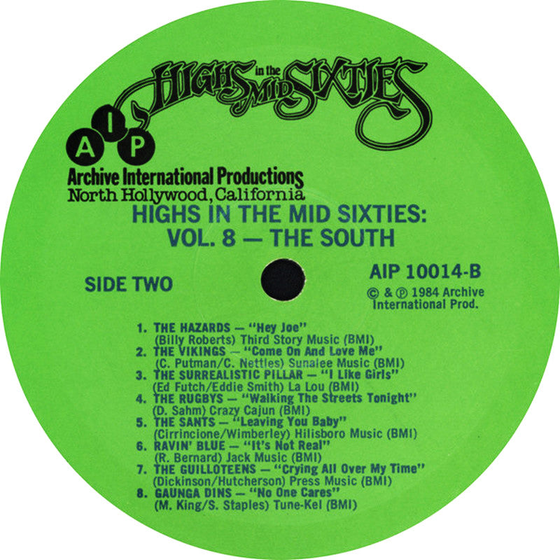 VARIOS LP Highs In The Mid Sixties Volume 8: The South