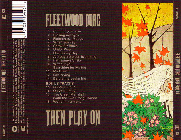 FLEETWOOD MAC CD Then Play On (+ Bonus Tracks)
