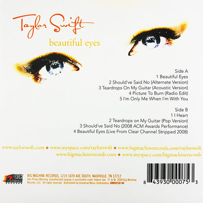 TAYLOR SWIFT LP Beautiful Eyes (Orange Coloured Vinyl)