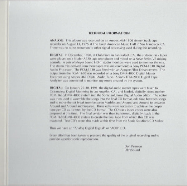 GRATEFUL DEAD 2xCD One From The Vault (Digipack)