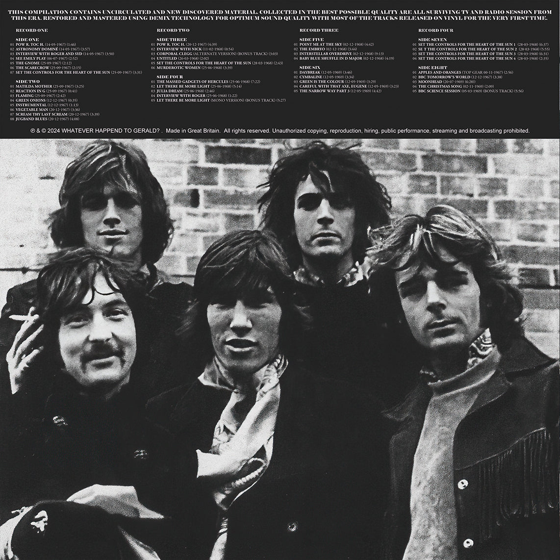 PINK FLOYD 4xLP BOX SET Set the controls for the BBC 1967-69 (Coloured Vinyls)