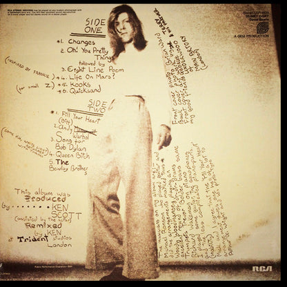 DAVID BOWIE LP Hunky Dory (180 Gram Heavyweight Vinyl) USA