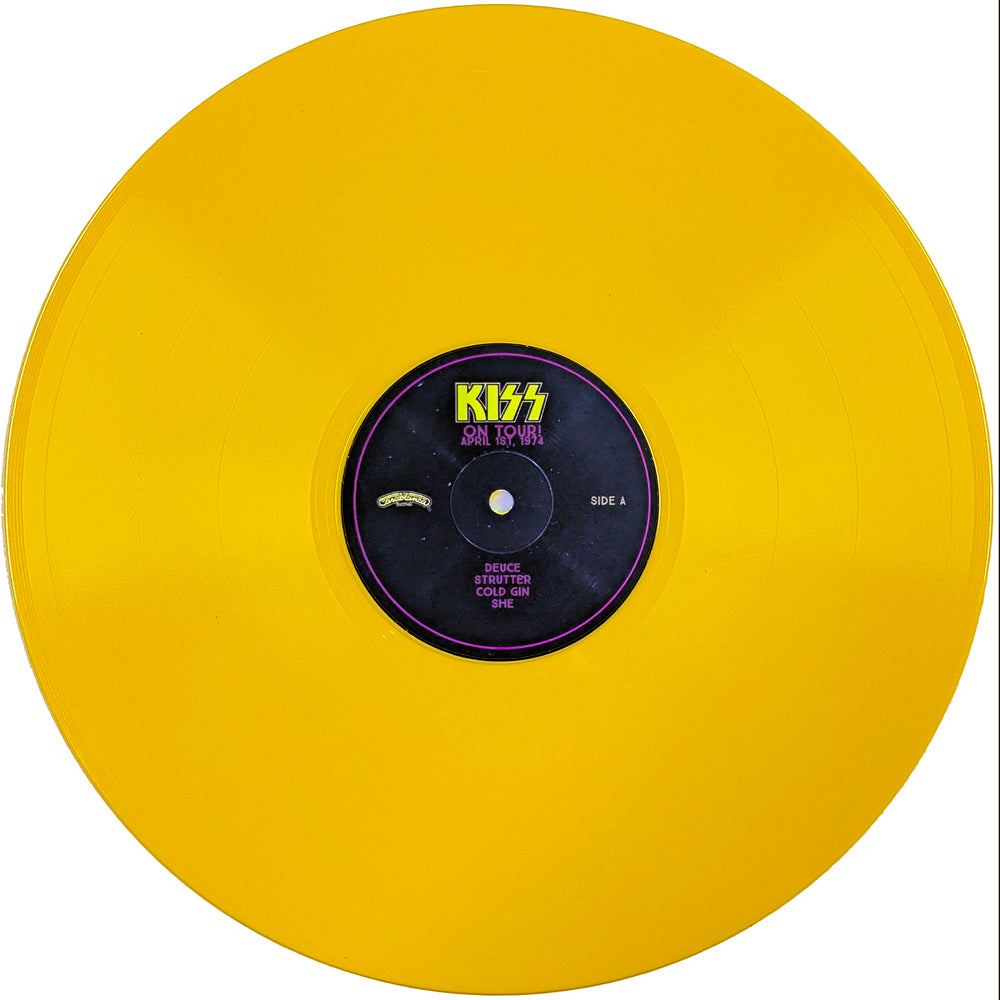 KISS LP On Tour! April 1st, 1974 Cleveland (Yellow Coloured Vinyl)