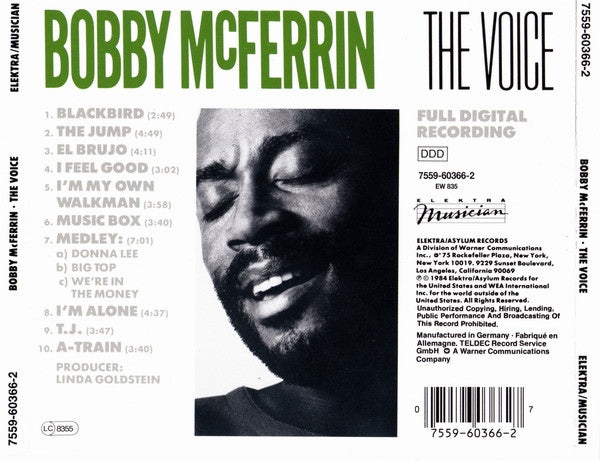 BOBBY McFERRIN CD The Voice