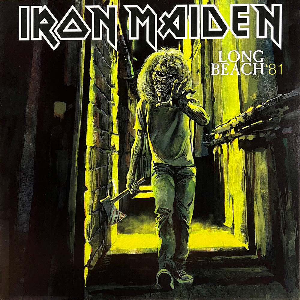 IRON MAIDEN LP Long Beach '81 (Smoke Dark Green Coloured Vinyl)