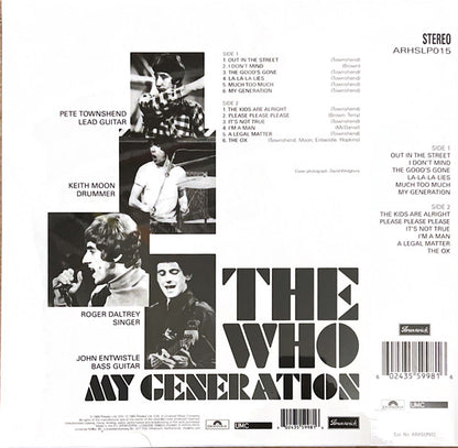 THE WHO LP My Generation (Mastered At Abbey Road Studios - Half Speed Mastering)