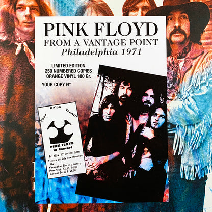 PINK FLOYD BOX SET 4xLP From A Vantage Point Philadelphia 1971 MIX Colour PROMO
