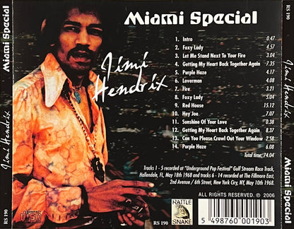 JIMI HENDRIX CD Miami Special